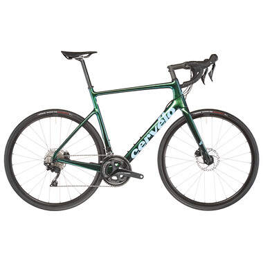Bicicleta de carrera CERVÉLO CALEDONIA DISC Shimano 105 R7000 36/52 Azul petróleo 2022 0